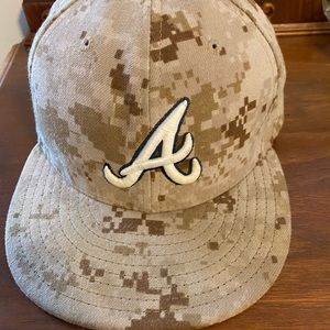 New Era Camo Braves Fitted Hat